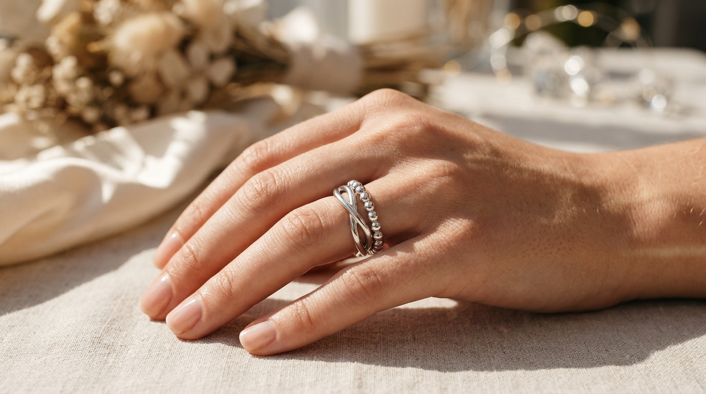 Build a Wedding Ring Stack Over Time With Ritani’s Stackable Bands