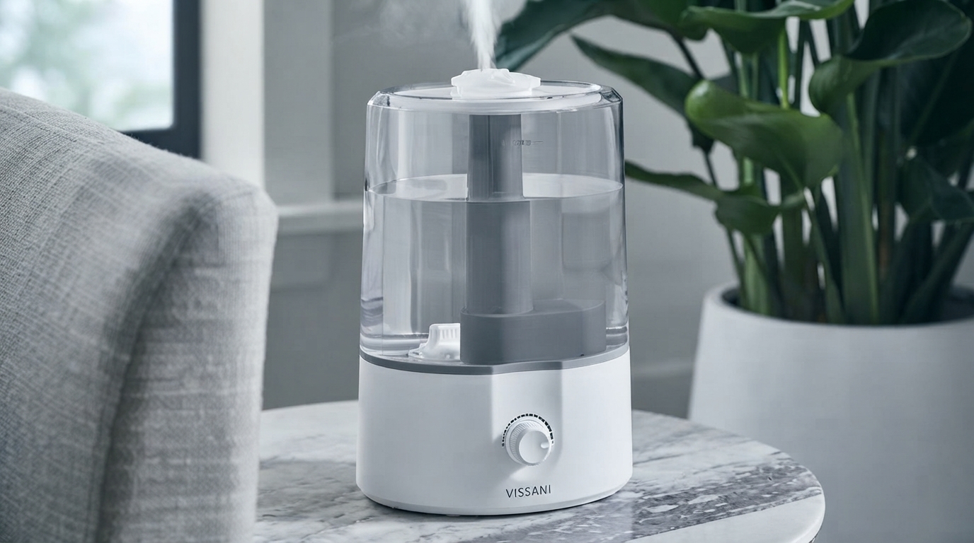 Editorial illustration for How to Choose Between Ultrasonic, Evaporative, and Whole-Home Humidifiers